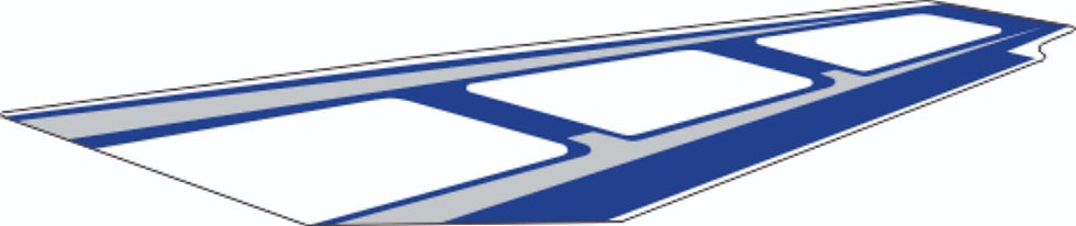 YAMAHA WAVERUNNER GP 1200 2001 Graphics / Decal / Sticker Kit rear top LHS ONLY