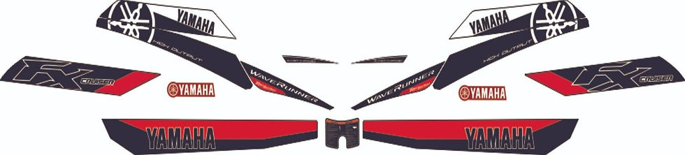 YAMAHA WAVERUNNER FX CRUISER HO 2013 Graphics / Decal / Sticker Kit Custom