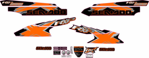 SEADOO RXP X 255 2008 Graphics / Decal / Sticker Kit Custom Black ...