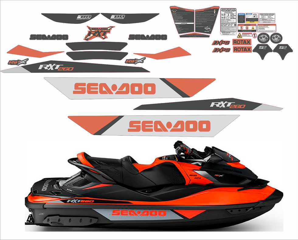 SEADOO RXT 260 2014 Graphics / Decal / Sticker Kit