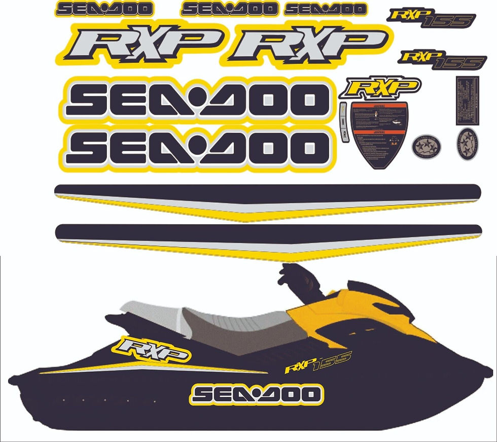 SEADOO RXP 155 2007 Graphics / Decal / Sticker Kit YELLOW