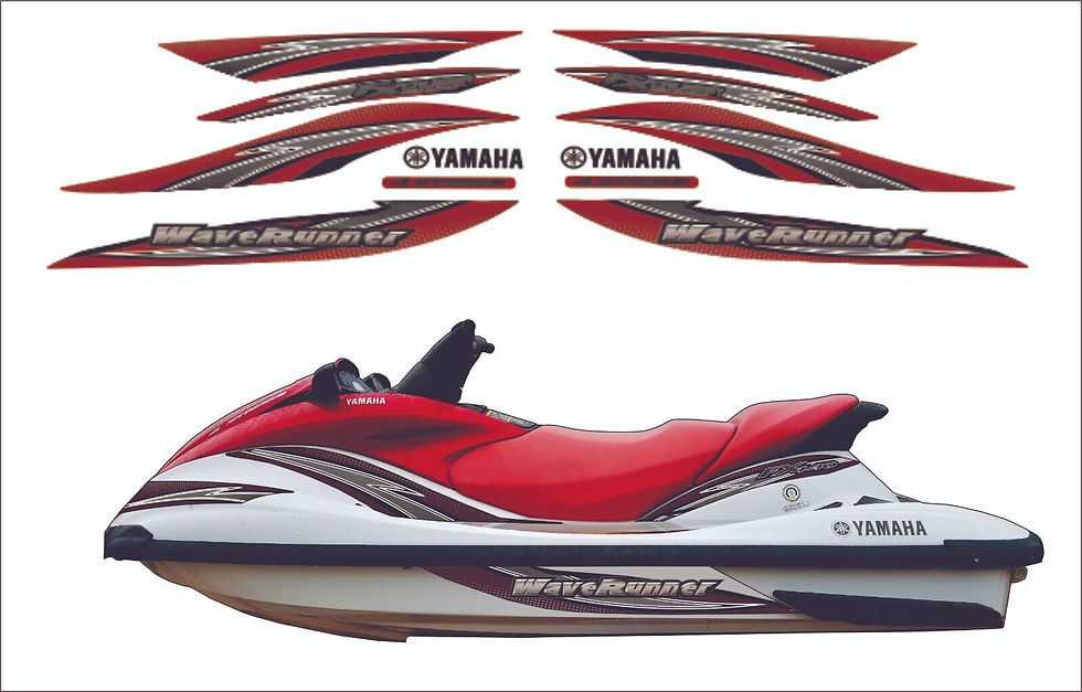 YAMAHA WAVERUNNER FX HO CRUISER 2004-2005 Graphics /Decal / Sticker Kit RED