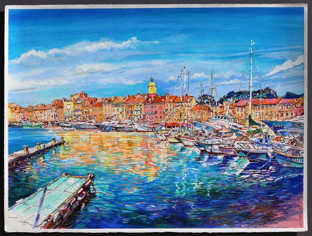 Saint-Tropez, port de Saint-Tropez, bateau, voiles de Saint-Tropez