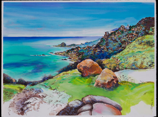 Golf de Sperone, Matthieu Kuhn, peintures Corse