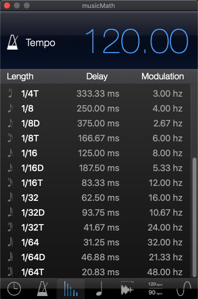 musicMath app on Mac