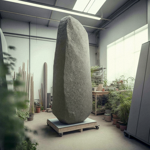 Calisto_gigantesque_menhir_entoure_de_plantes_exotiques_dans_un_02f437e6-3b26-419f-8923-d6