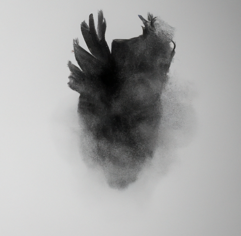 DALL·E 2022-12-11 10.26.29 - photographie studio noir et blanc d'un corps abstrait de créa