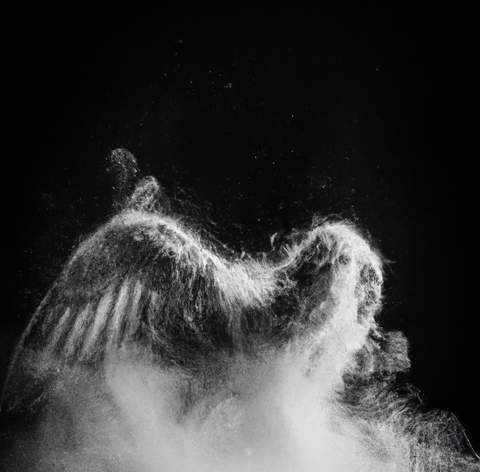 DALL·E 2022-12-11 10.28.53 - photographie studio noir et blanc d'un corps abstrait de créa