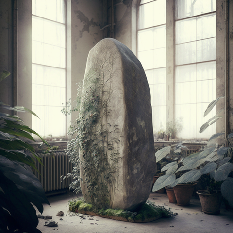 Calisto_gigantesque_menhir_entoure_de_plantes_exotiques_dans_un_df912b6f-f943-4fa2-9dc0-c9