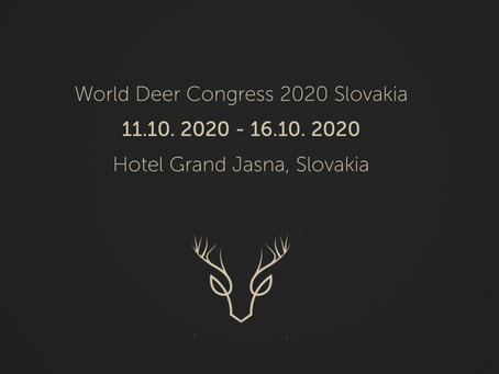 World Deer Congress 2020 na Slovensku! 11.-16.10. 2020 Demänovská Dolina