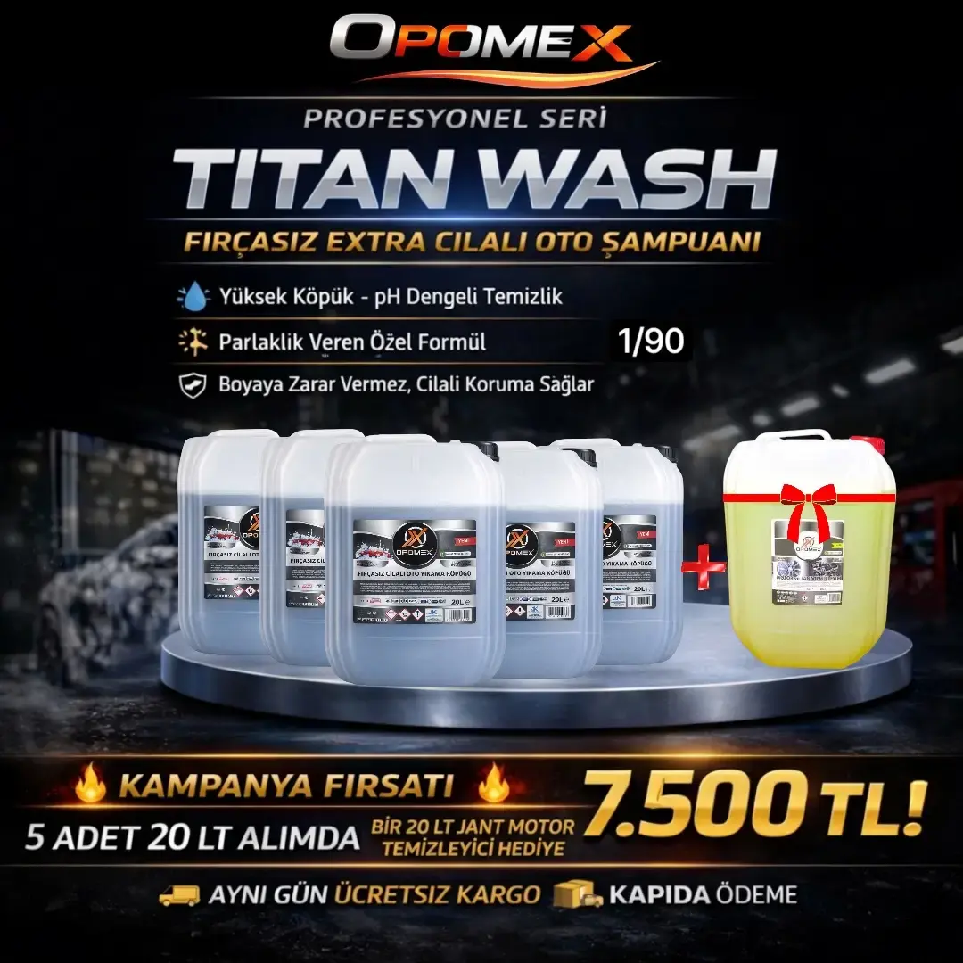 5 Adet 20 lt Titan Alana 20 lt Jant Motor Hediye
