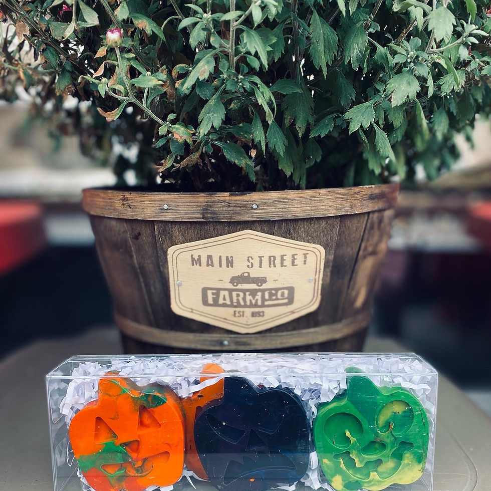 Thumbnail: Pumpkin crayons 4 pack-multiple colors 