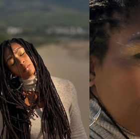 Kite & Arrow editorial featuring recording artist Amana Melomé, professional makeup by Málaga-based artist Kirsten McKune Selinger