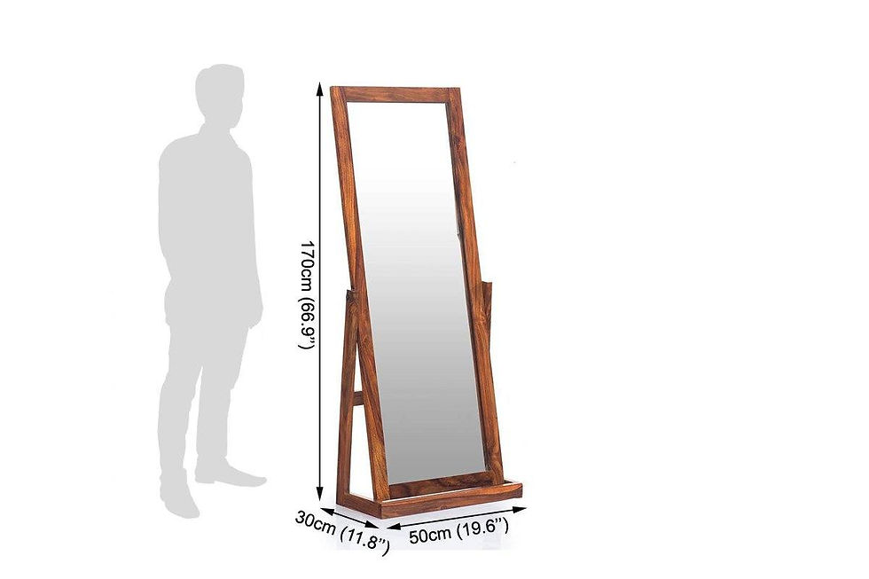 Thumbnail: Solid Wood Tilting Dressing Mirror