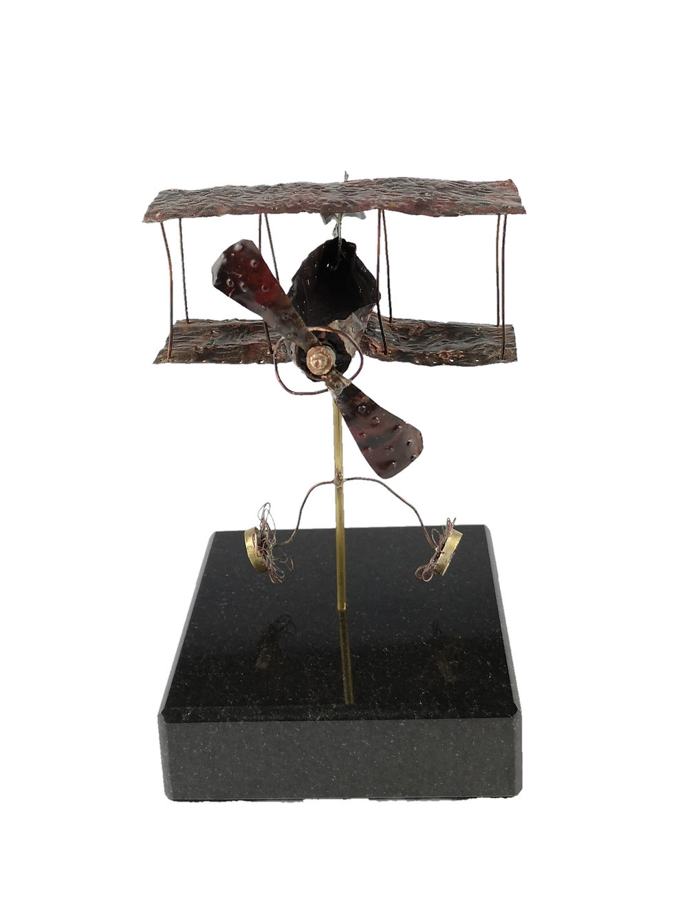 Thumbnail: Biplane Metal Sculpture
