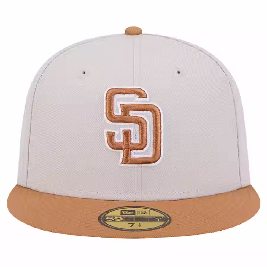 New Era San Diego Padres Khaki/Brown Two-Tone Color Pack 59FIFTY Fitted Hat