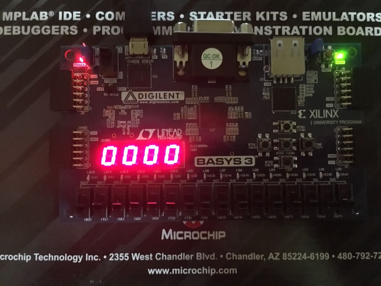 HEX to seven segment decoder in VHDL