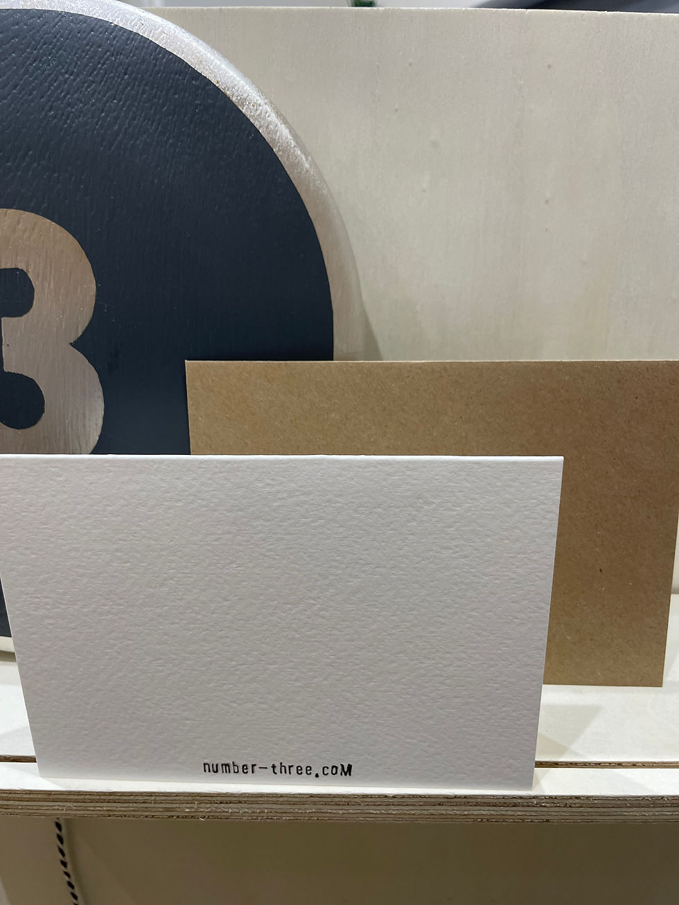 Thumbnail: Merry & Bright Christmas Card -Traditional Handprinted Letterpress