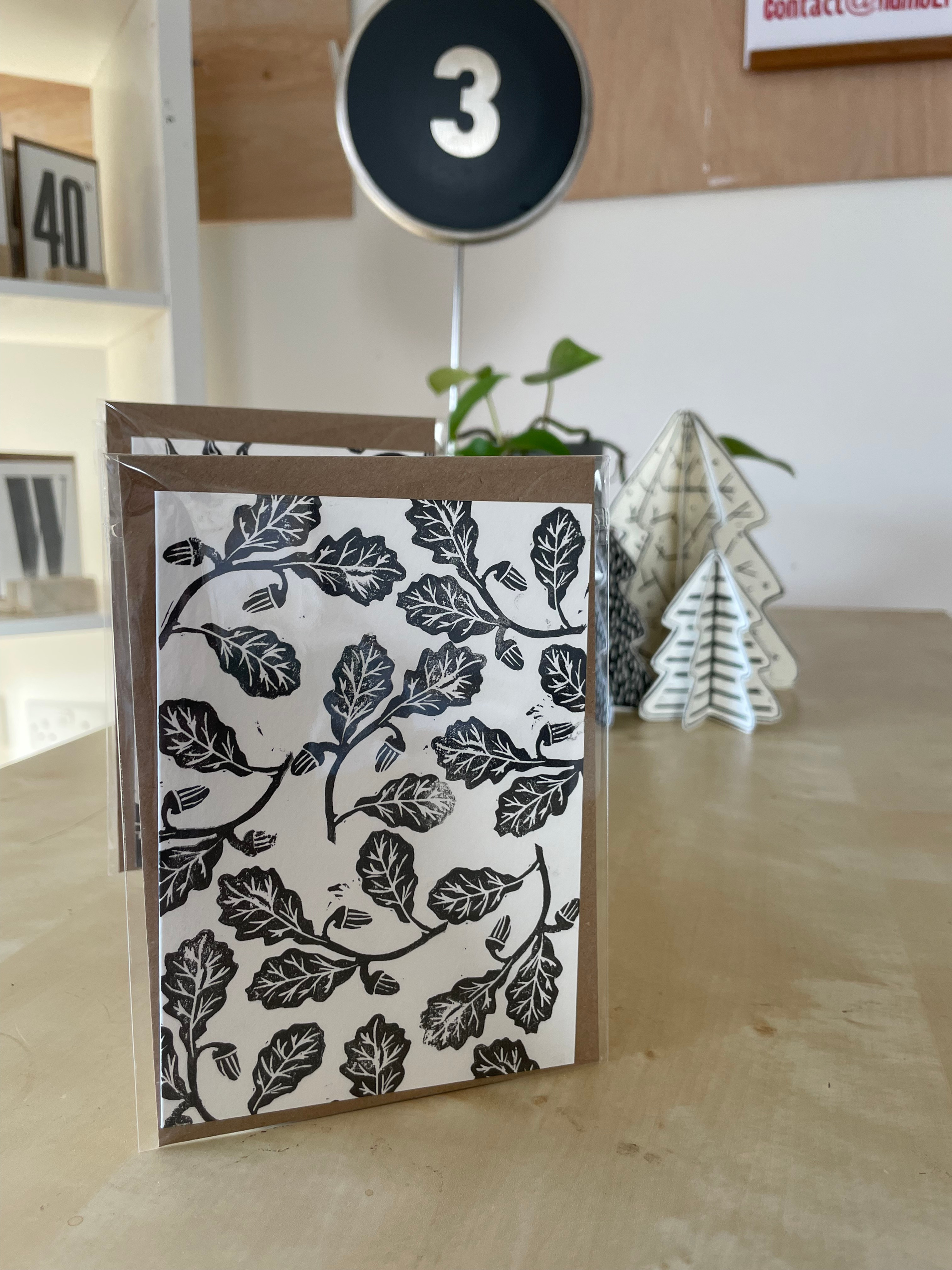 Oak Leaf and Acorn Notelet/Card