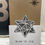 Thumbnail: Dark Geometric Star Christmas Card - Handprinted, Hand Cut Linocut Card (design