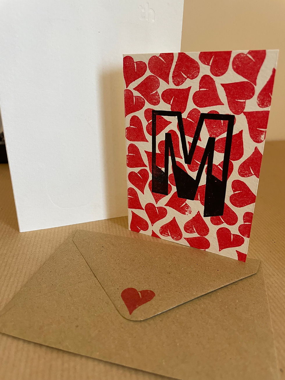 Thumbnail: Mini Outlined Initial Valentine/Birthday/Anniversary Card