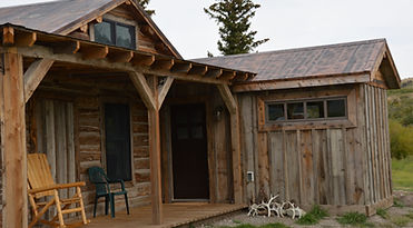 Arrow S Montana cabin rental. Original Montana homestead cabin.