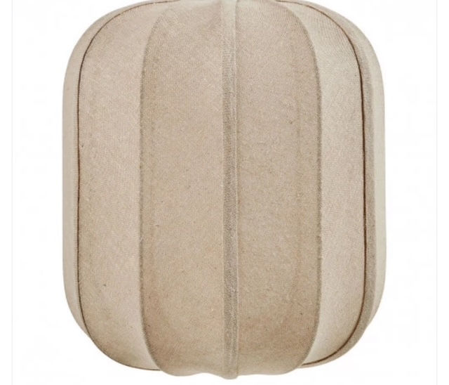 Blanc D'ivoire Abat-jour CALYPSO en toile de jute - ⌀ 30 cm