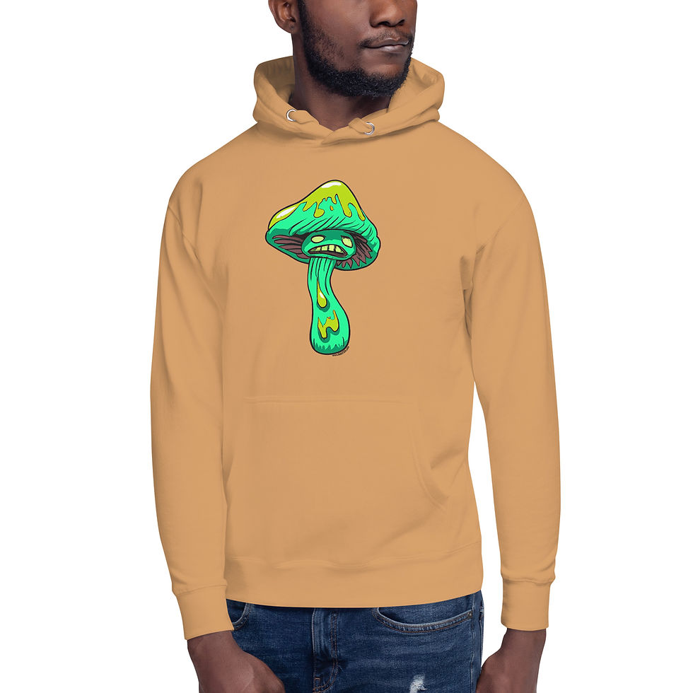 Green Goo Mushroom Unisex Hoodie