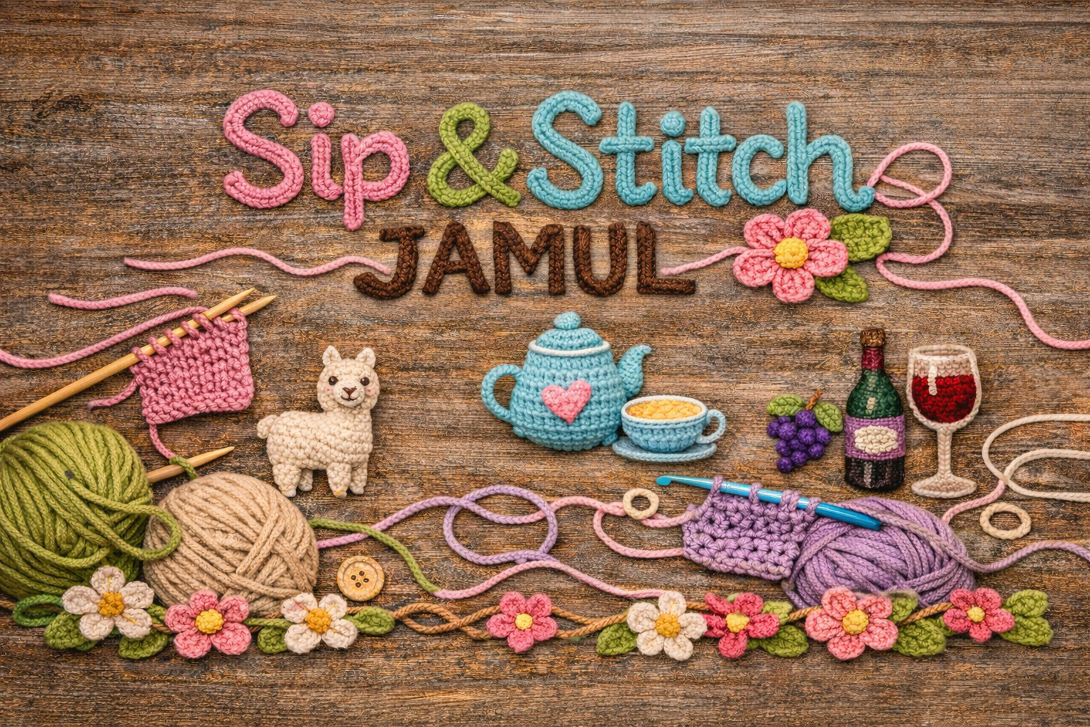 Sip & Stitch - Jamul cover