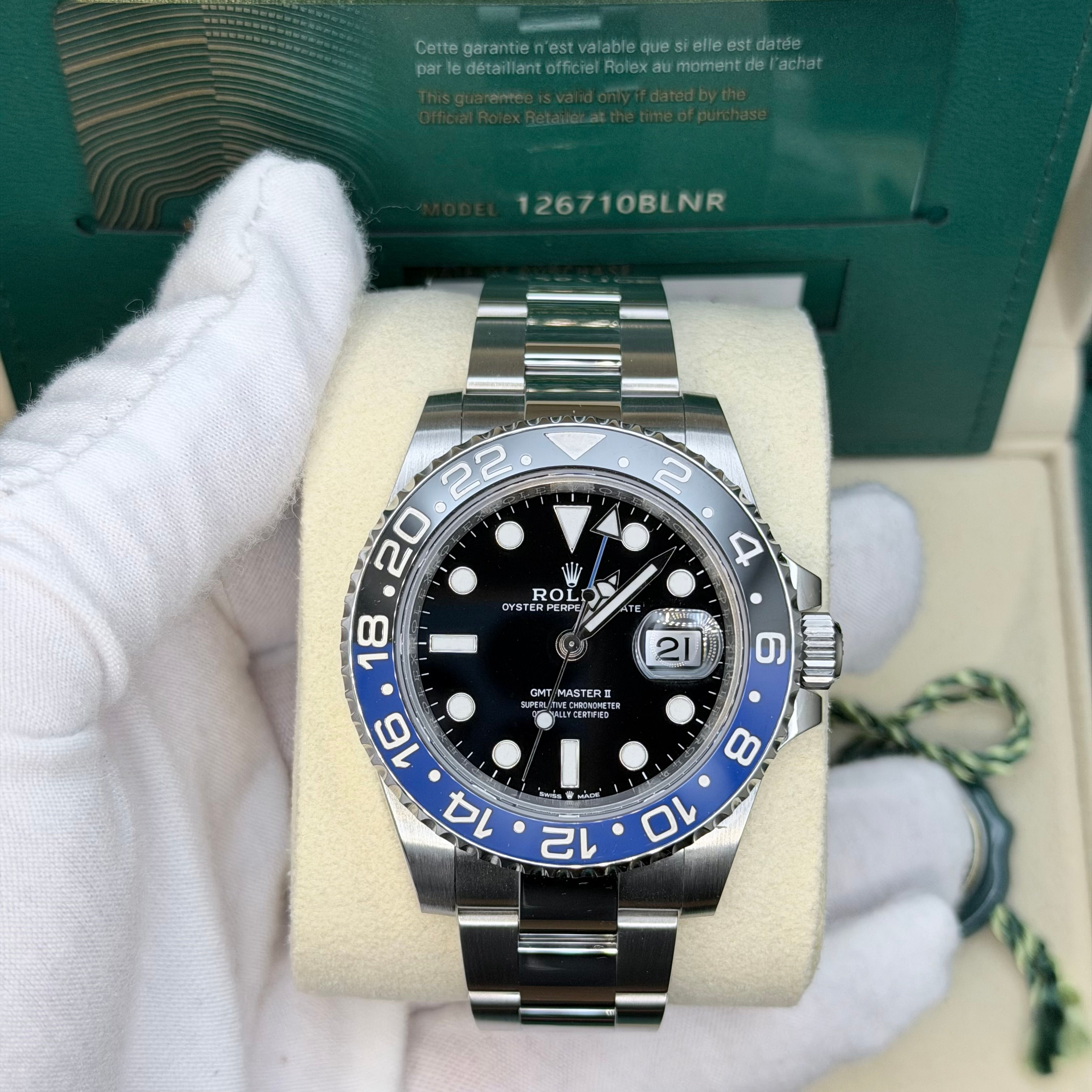 2022 Rolex 126710BLNR “Batman” Full set -WT