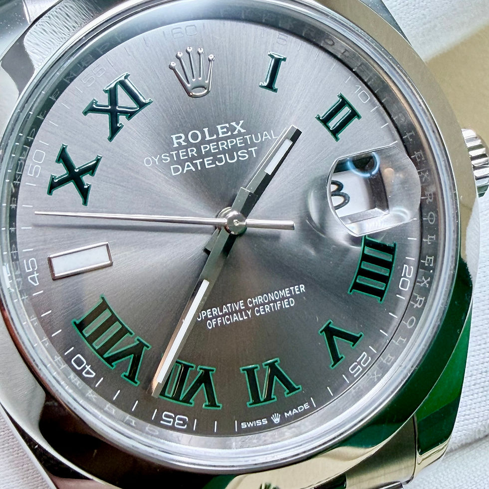 Thumbnail: 2024 Rolex Datejust 41 Wimbledon Dial Oyster Bracelet Full Set