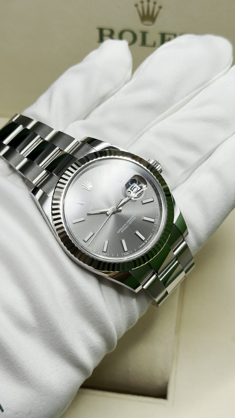 Thumbnail: 2025 Rolex DateJust 41 Slate dial Oyster bracelet Full set-126334