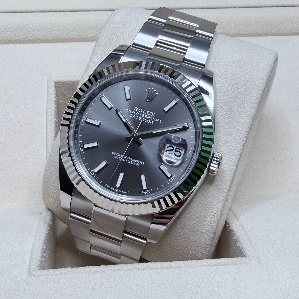 Thumbnail: 2025 Rolex DateJust 41 Slate dial Oyster bracelet Full set-126334