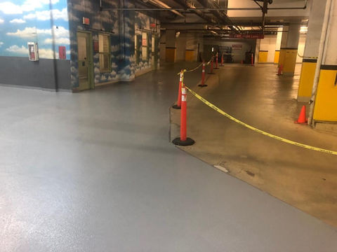 Parking Garage polyurethane waterproofing