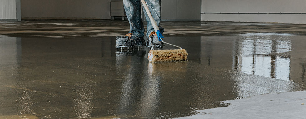 Moisture barrier epoxy flooring