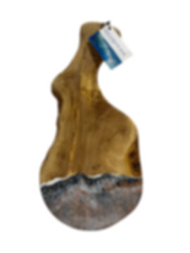Olive Wood and Resin Cheese Board with Handle 