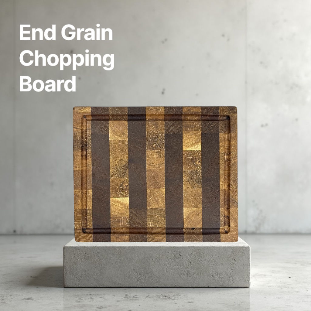 Mixed Wood End Grain Cutting Board