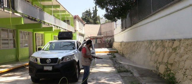 REFUERZA OAPAS NAUCALPAN DESINFECCIÓN EN ESCUELAS PARA UN REGRESO SEGURO A CLASES