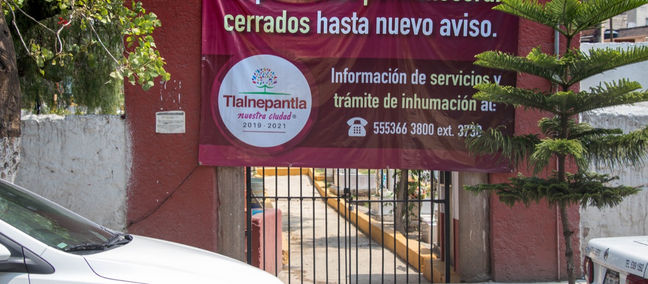 POR CONTINGENCIA SANITARIA PANTEONES DE TLALNEPANTLA SOLO ABRIRÁN PARA VISITAS SÁBADOS Y DOMINGOS
