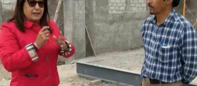 SUPERVISA MARIELA GUTIÉRREZ TRABAJOS DE CONSTRUCCIÓN DE LA UNIDAD DE LA CRUZ ROJA EN TECÁMAC