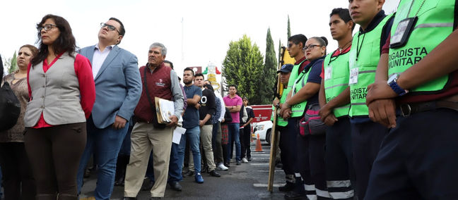 CUAUTITLÁN ATENTO AL SIMULACRO NACIONAL DE ESTE LUNES 21 DE JUNIO