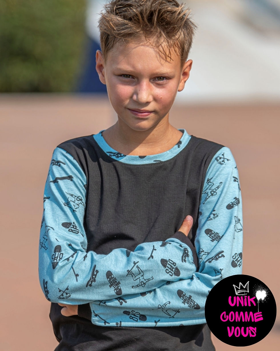 T-shirt manches longues "Mood" à personnaliser