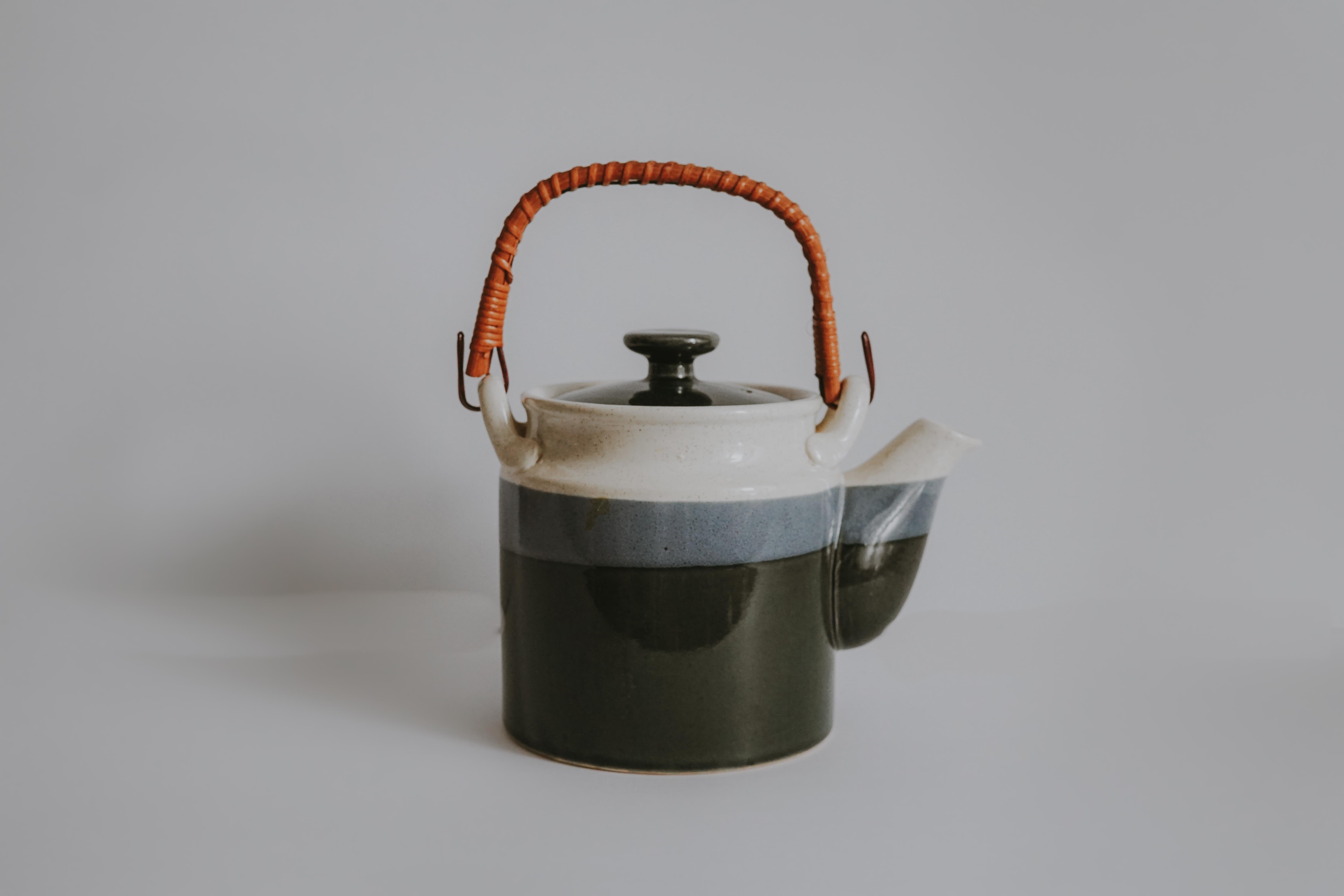 VINTAGE POTTERY TEAPOT