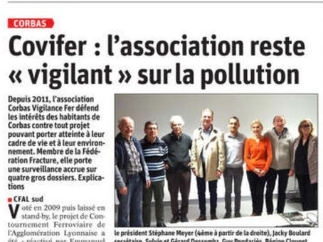 Article du "Progrès" sur l'Association corbasienne COVIFER.