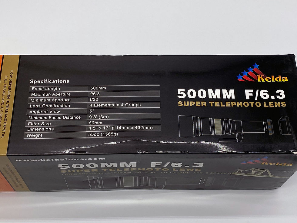 サムネイル： 【完売】【中古品】Kelda 500mm f/6.3 SUPER TELEPHOTO LENS