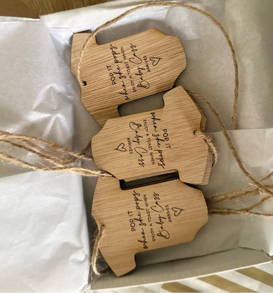 Thumbnail: Pop it Baby Shower gift tags