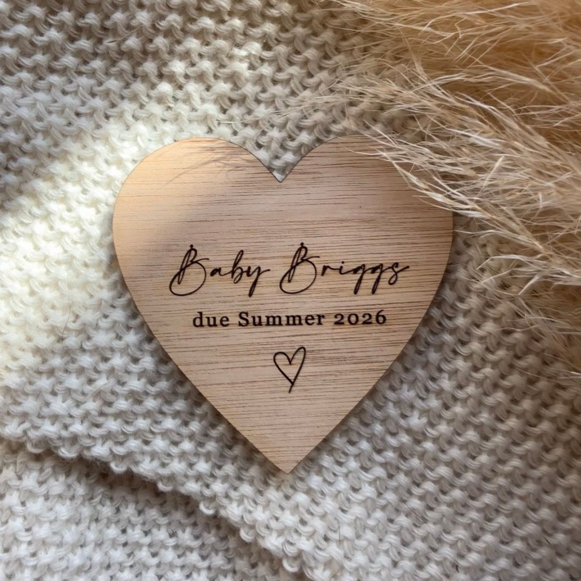 Simple baby announcement