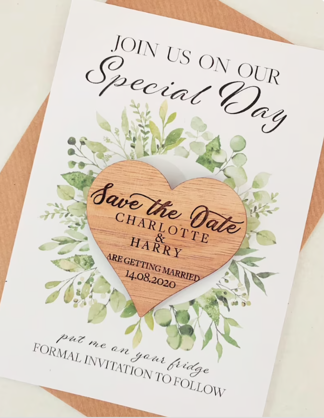 Botanical Heart Save the date