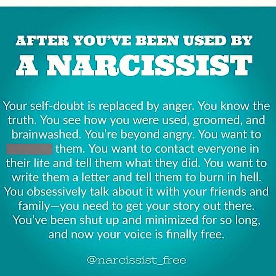 After you've been used by a Narcissist 