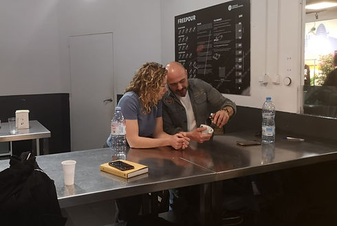 Barista op locatie koffie